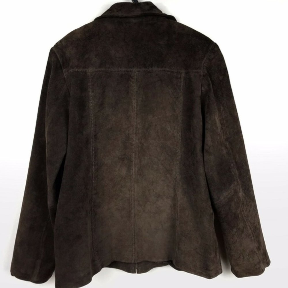 Pendleton Washable Leather Full Zip Jacket Brown - image 2
